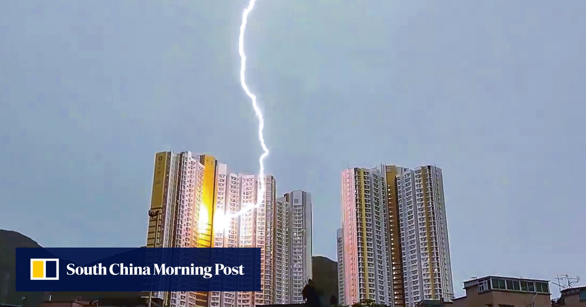 Hong Kong records more than 12,000 lightning strikes with storm