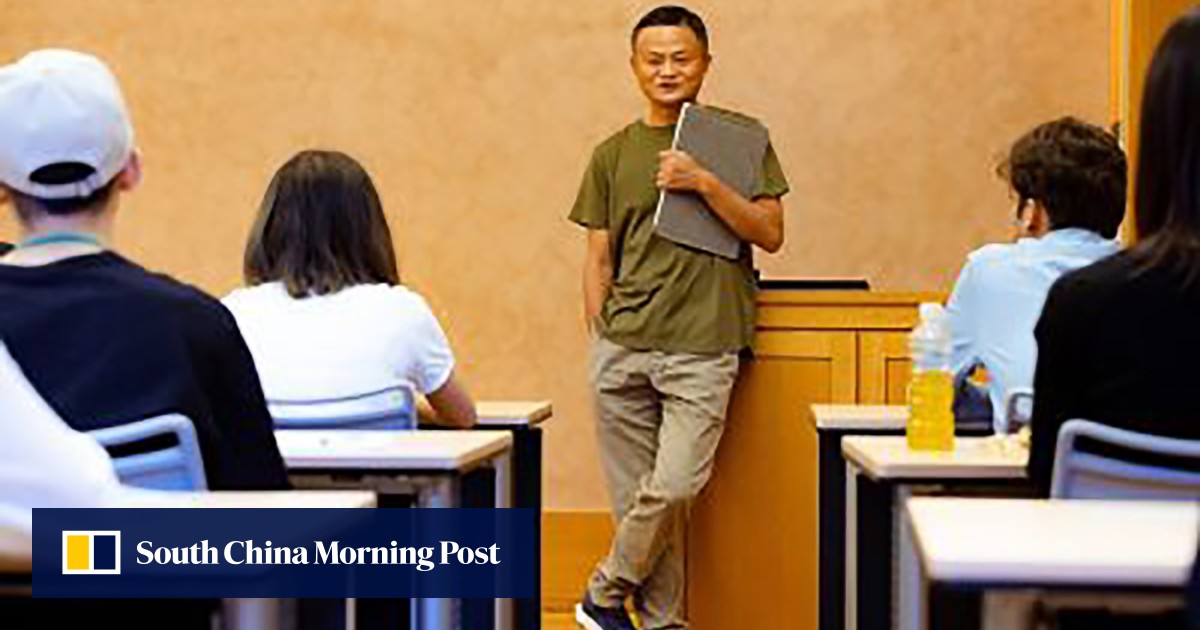 Alibaba founder Jack Ma conducts first class as visiting professor at ...