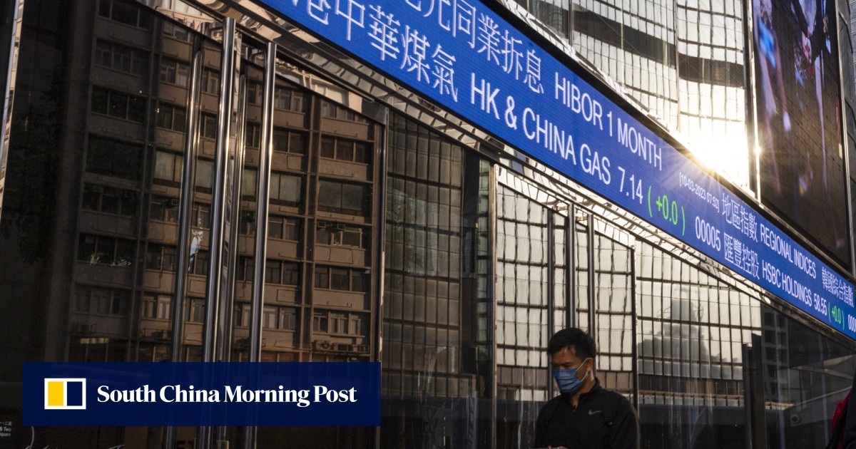 Hong Kong stocks pare gains after tech fines while China deflation deepens