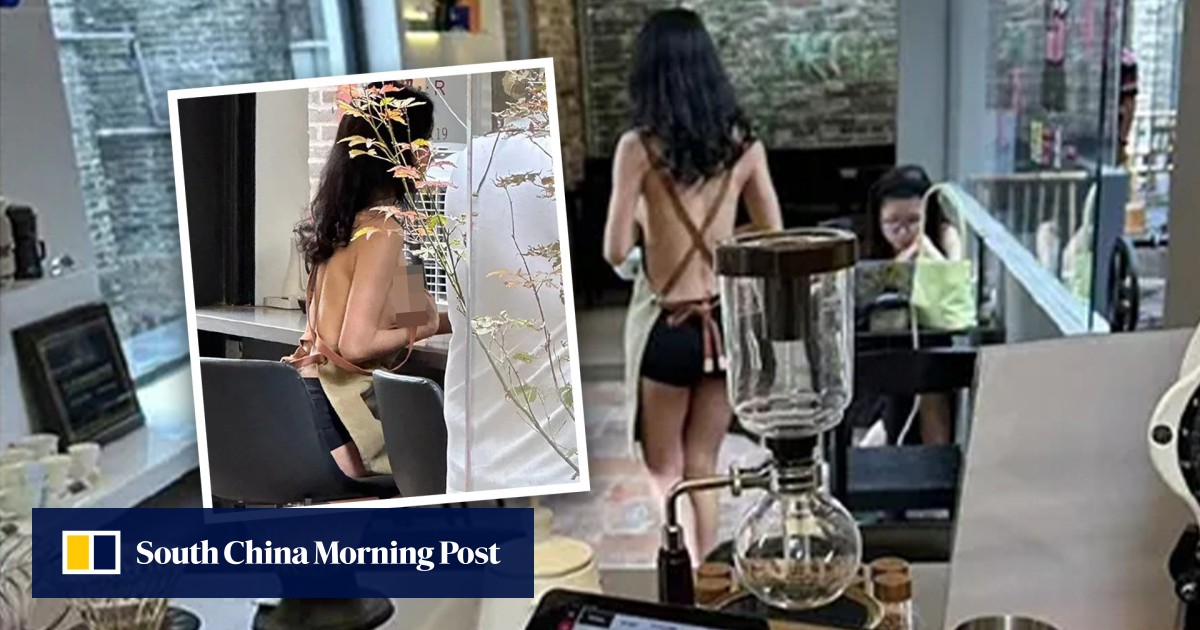 ‘Sexy woman, not our employee’: China café alerts police after topless woman in hot pants and apron stages racy photoshoot, refuses to leave