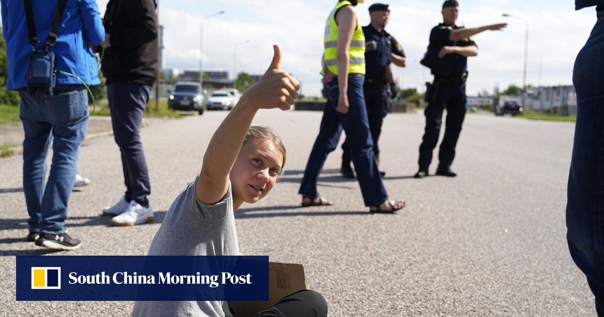 Sweden police remove climate activist Greta Thunberg from protest hours
