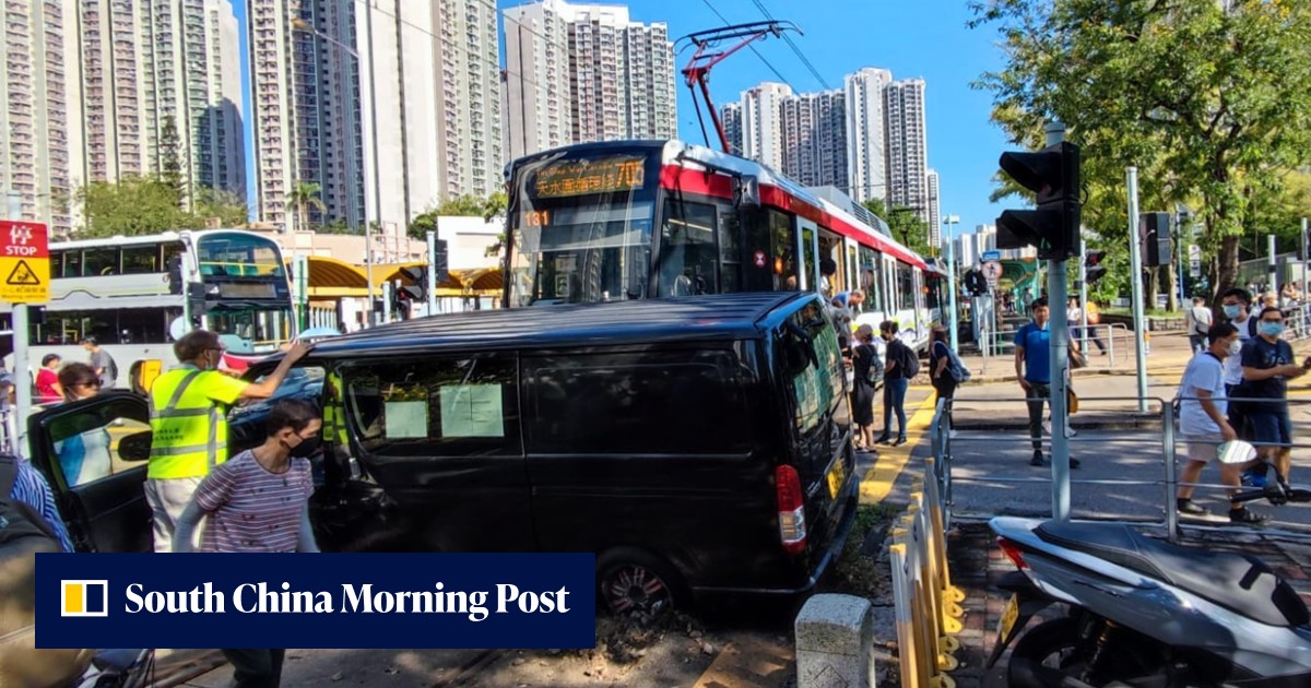 4 injured in crash between light rail train and delivery van in Hong Kong - Vimarsana News