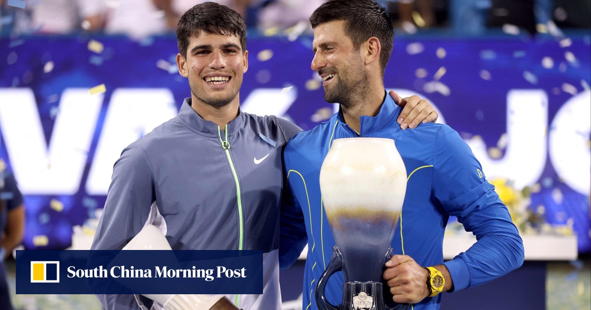Djokovic survives ‘toughest match ever’ to beat Alcaraz in Cincy final