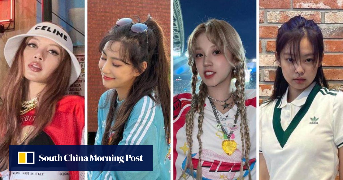 Kpop idols discount wearing adidas pants
