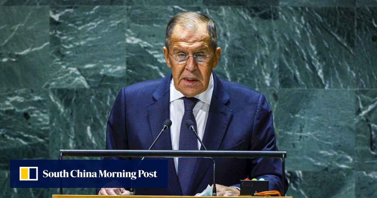 Russian Foreign Minister Sergey Lavrov blasts the West but barely mentions Ukraine in UN speech