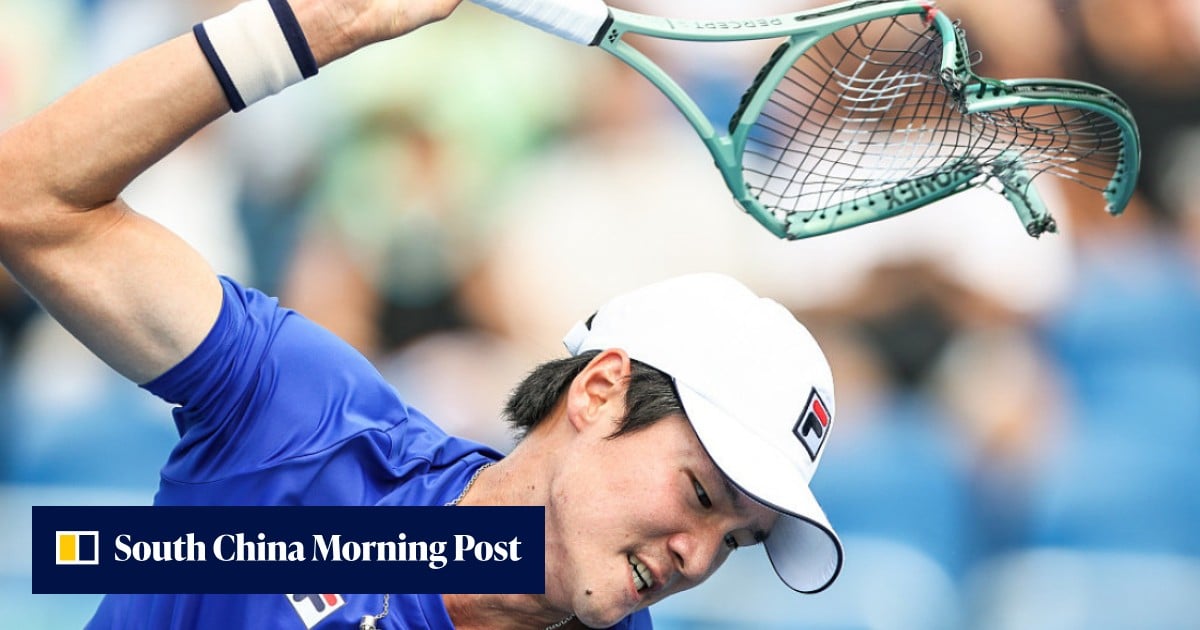 Korean Racket Asian Games 2023: South Korean tennis player smashes racquet to pieces ...