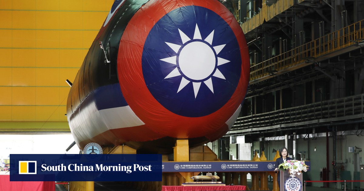 First made-in-Taiwan submarine unveiled