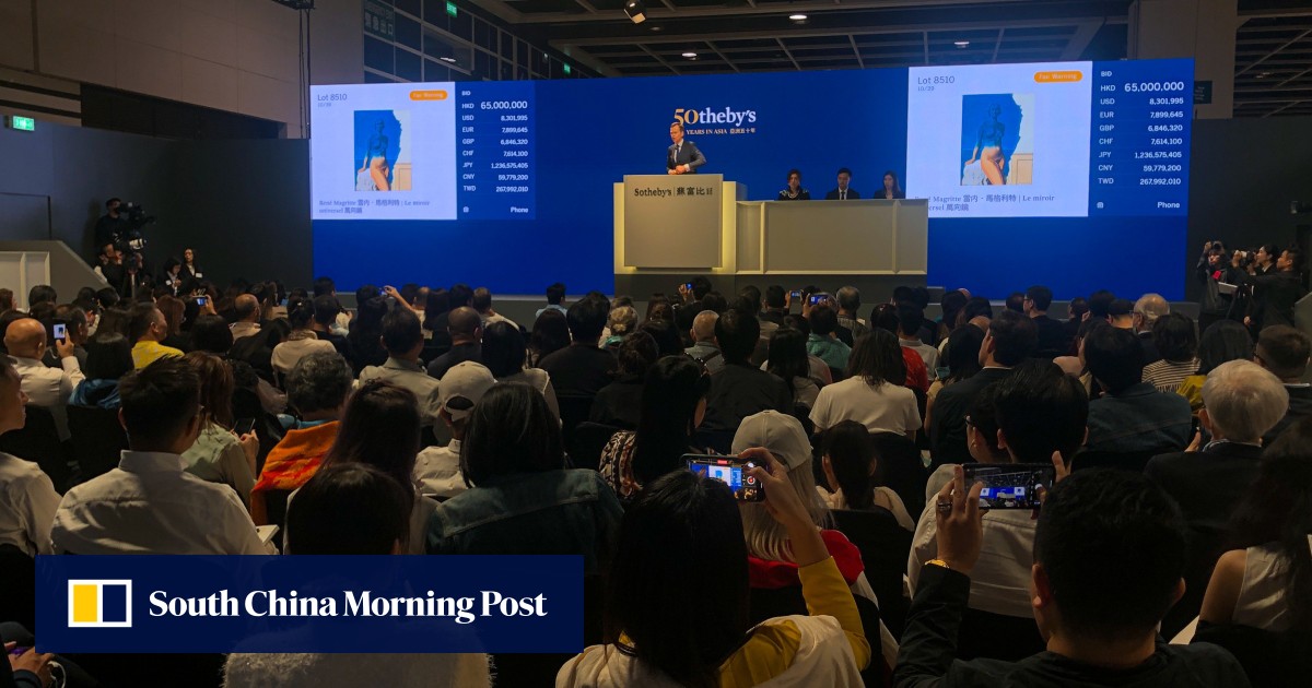 Chinese billionaires’ bid to trim art collection ends in disappointment at Sotheby’s Hong Kong auction