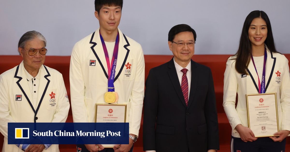 Hong Kong’s Games stars feted by John Lee but sport official vows funding review