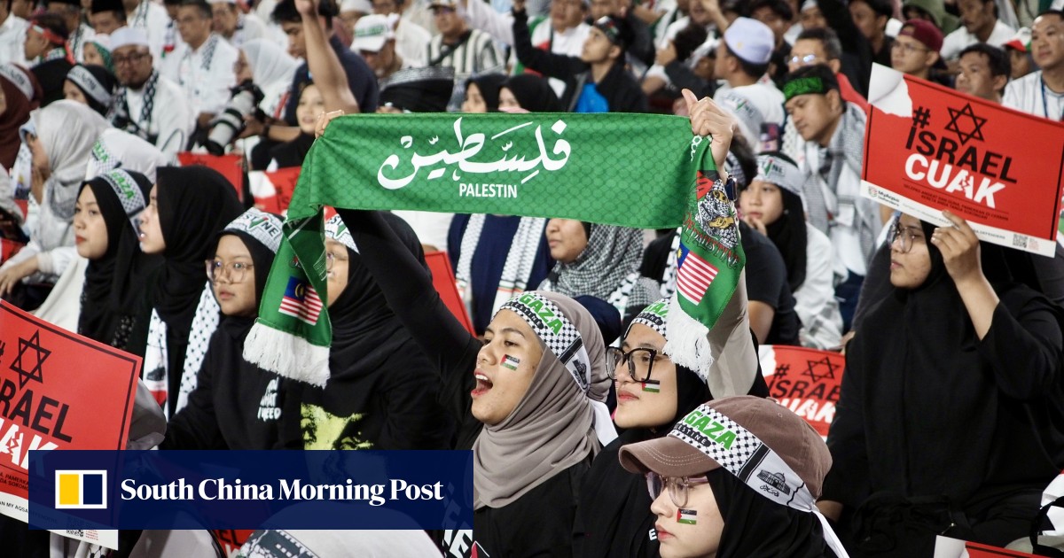 ‘Height of barbarism’: Malaysia’s Anwar slams Israel over Gaza strikes as thousands flock to pro-Palestine rally
