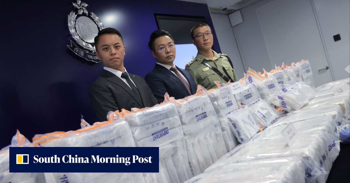 Hong Kong police, customs seize HK$390 million cocaine haul hidden in ...