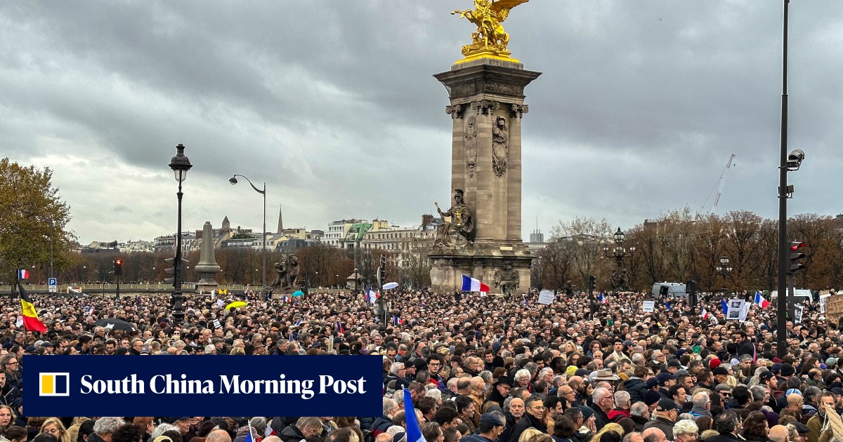 Frankreich protestiert gegen den zunehmenden Antisemitismus seit Beginn ...