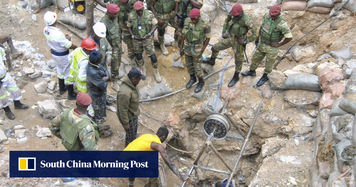 Zambia mine collapse: man rescued nearly a week after being trapped, but dozens still missing