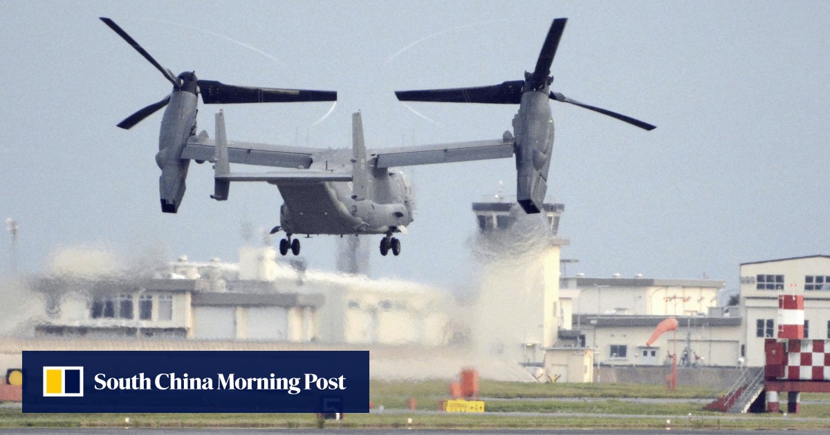US military grounds entire fleet of Osprey V-22 aircraft after deadly Japan crash