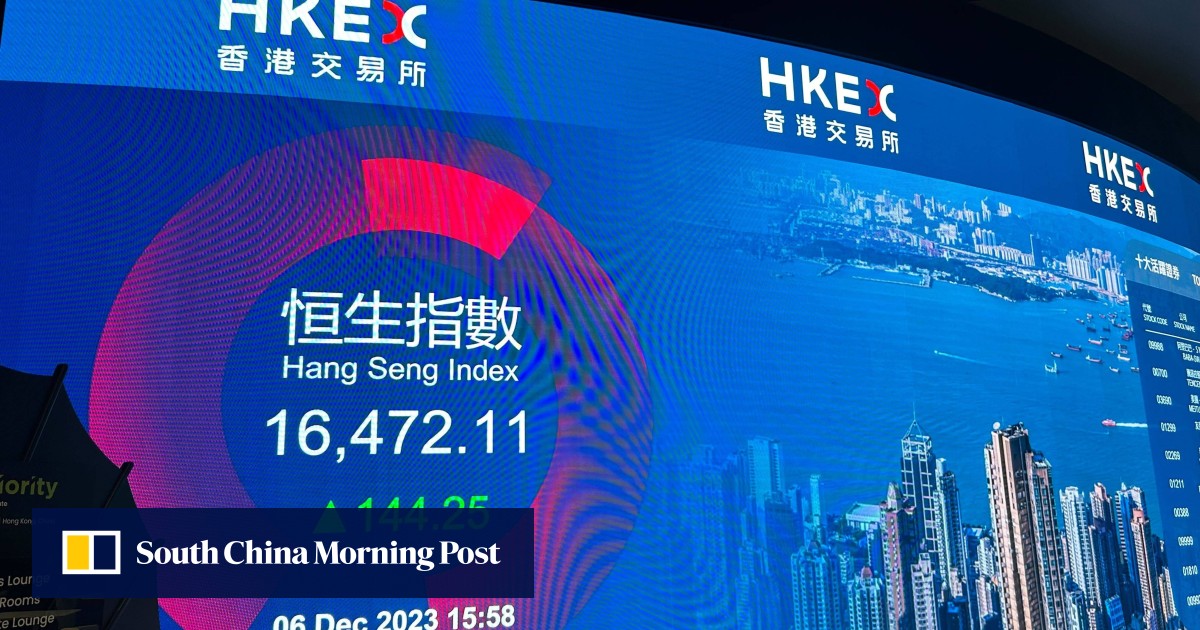 Hong Kong stocks join global rally as US Federal Reserve signals end to interest rate rises
