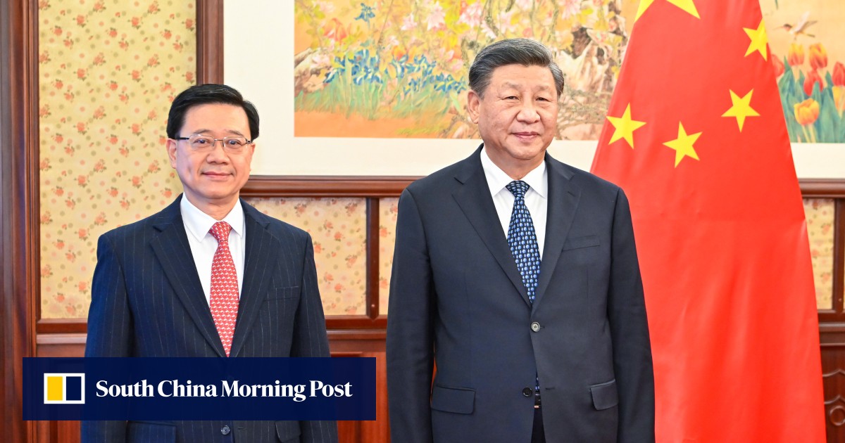 Hong Kong’s John Lee ‘to meet Chinese President Xi Jinping, Premier Li Qiang on Monday afternoon’ as part of second duty visit to Beijing