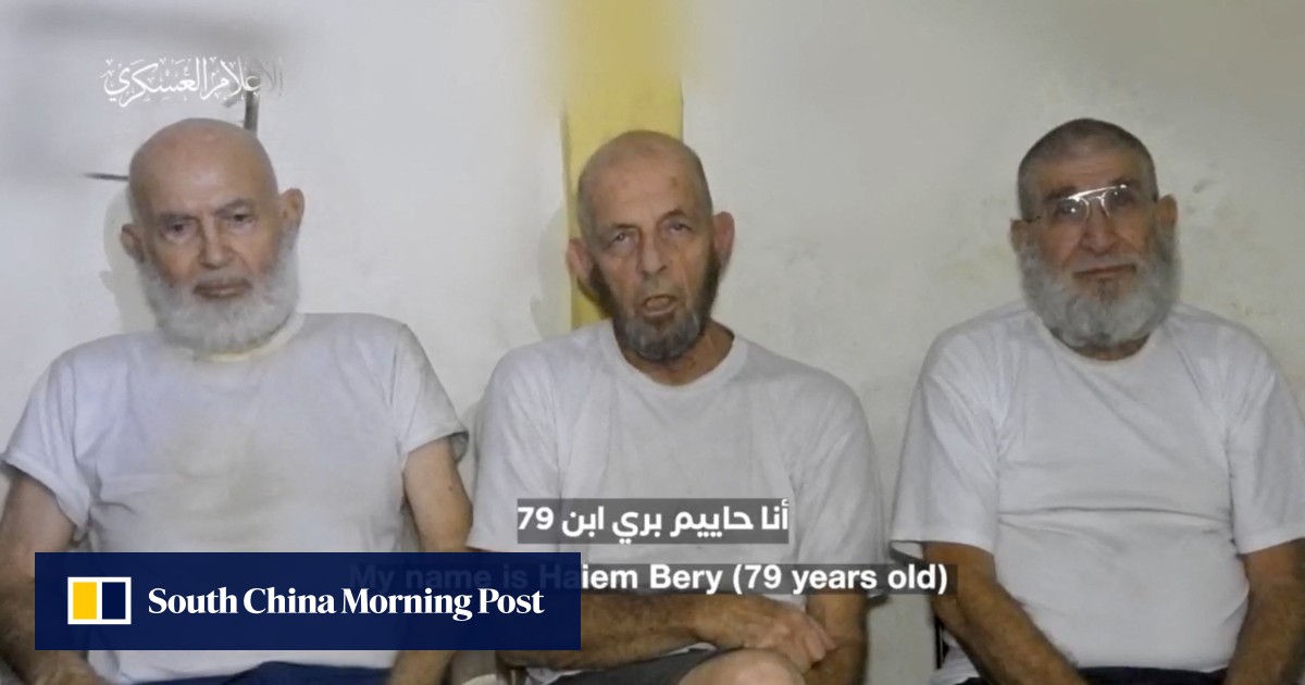 Hamas releases footage of 3 elderly Israeli hostages held in Gaza