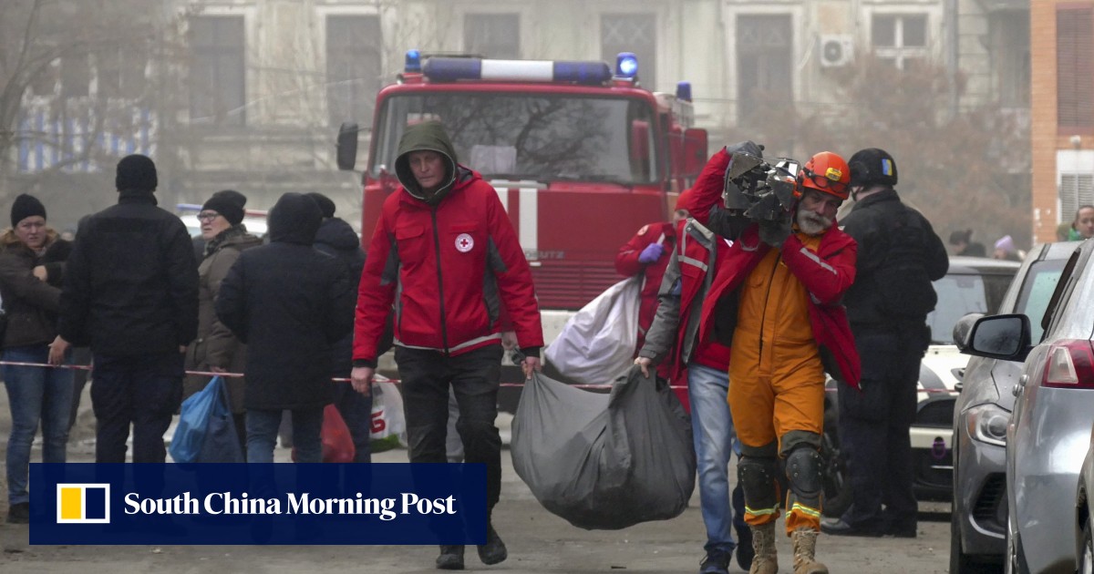 Ukraine war: ‘no talk of truce’ as one of Russia’s biggest missile strikes leaves 18 dead