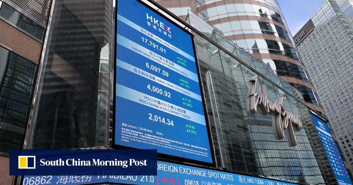 Hong Kong stocks slip, trimming weekly gain, as market wraps up fourth year of losses