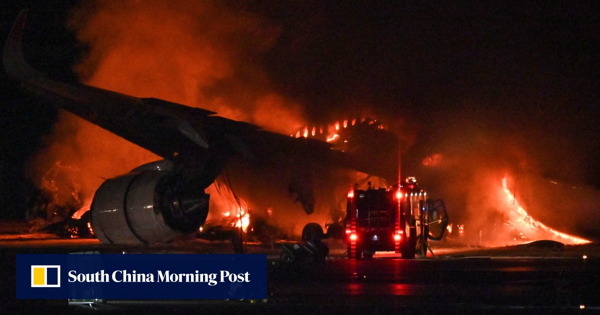 Tokyo plane collision: French forensic experts to probe accident that killed 5 after Japan Airlines jet struck coastguard aircraft at Haneda airport