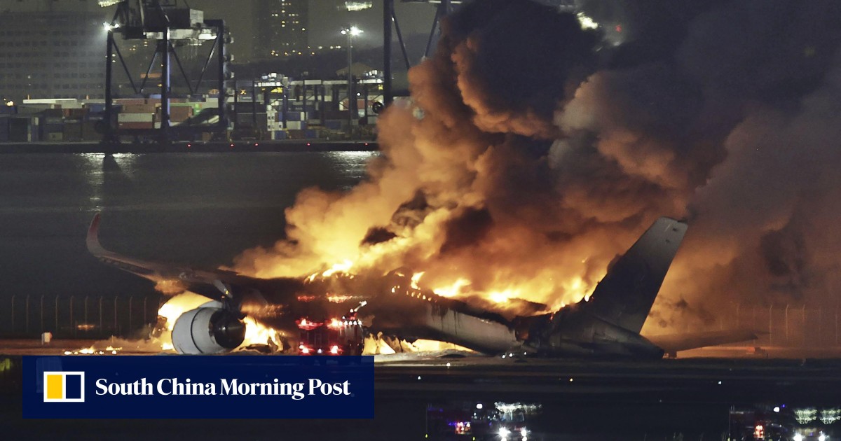 Japan Airlines pilots initially did not know plane was ablaze at Tokyo’s Haneda airport: report