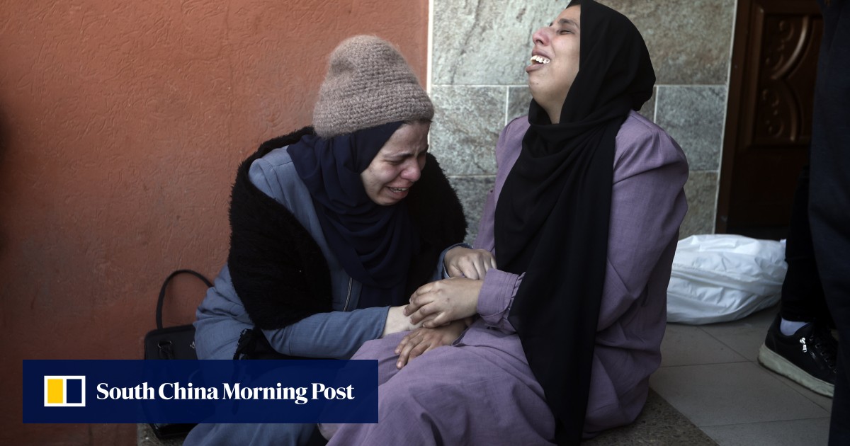 Israeli strike kills 12 people, mostly children, in Gaza area declared safe zone by Israel