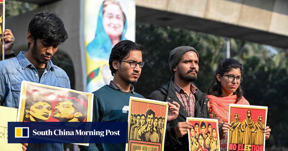 Sheikh Hasina set to romp in for fifth term as Bangladesh votes in election without opposition