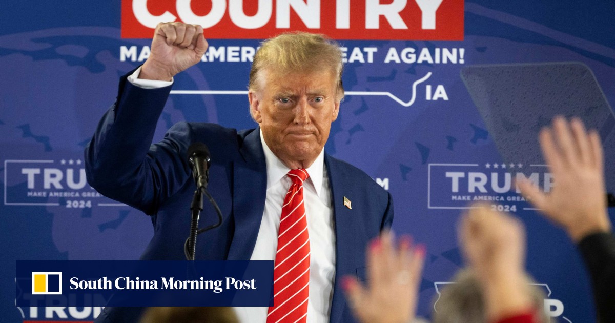 Donald Trump rallies supporters in Iowa on Capitol riot anniversary