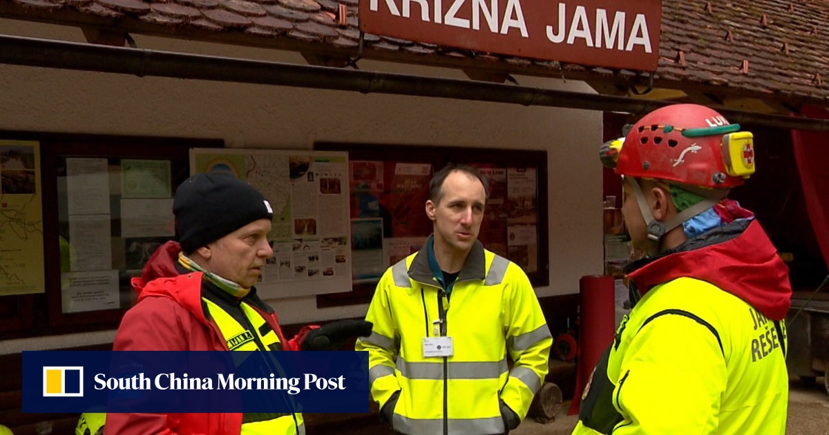 Five people trapped as rainfall floods cave in Slovenia