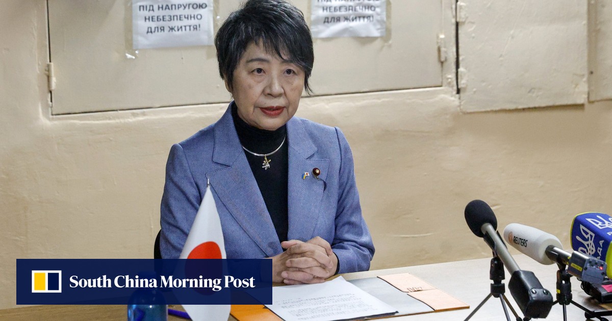 Japan’s foreign minister says Tokyo ‘determined’ to support Ukraine