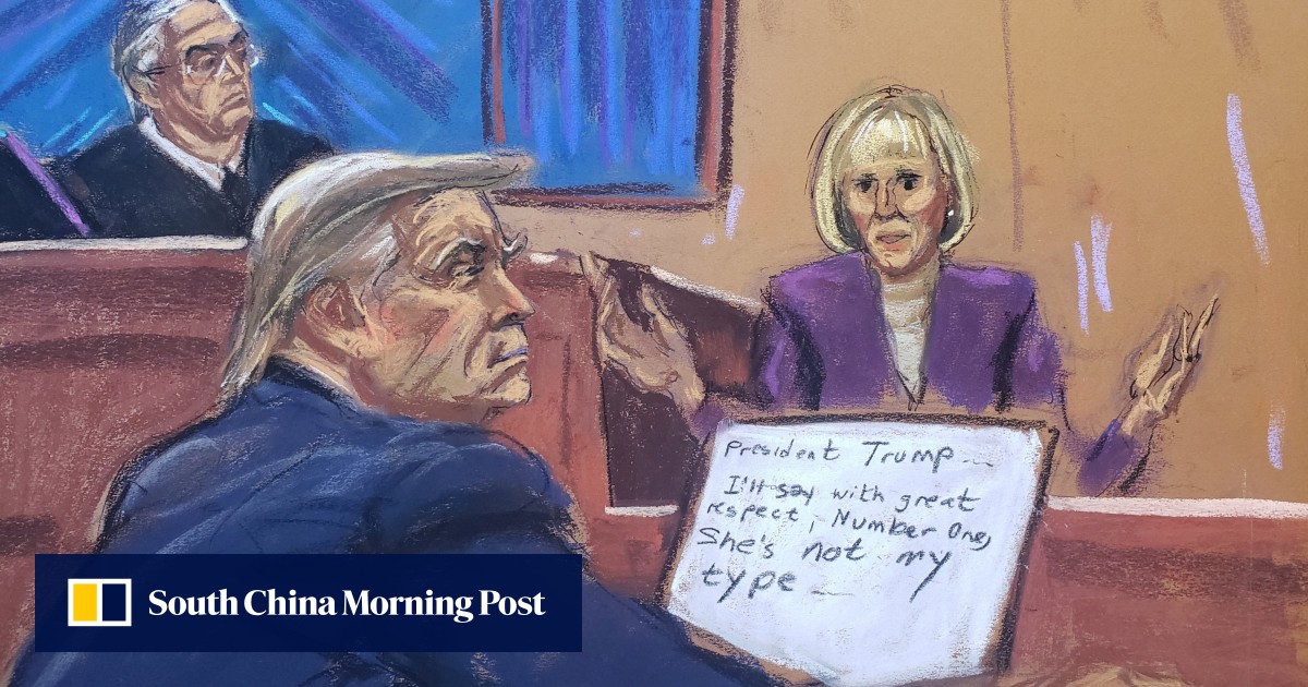 Judge threatens to kick Donald Trump out for talking loudly as E. Jean Carroll speaks in defamation trial