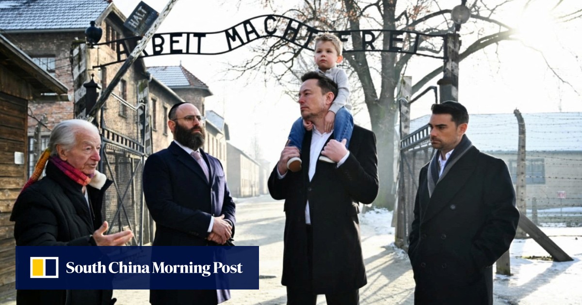 Elon Musk visits Auschwitz after uproar over antisemitic messages on X