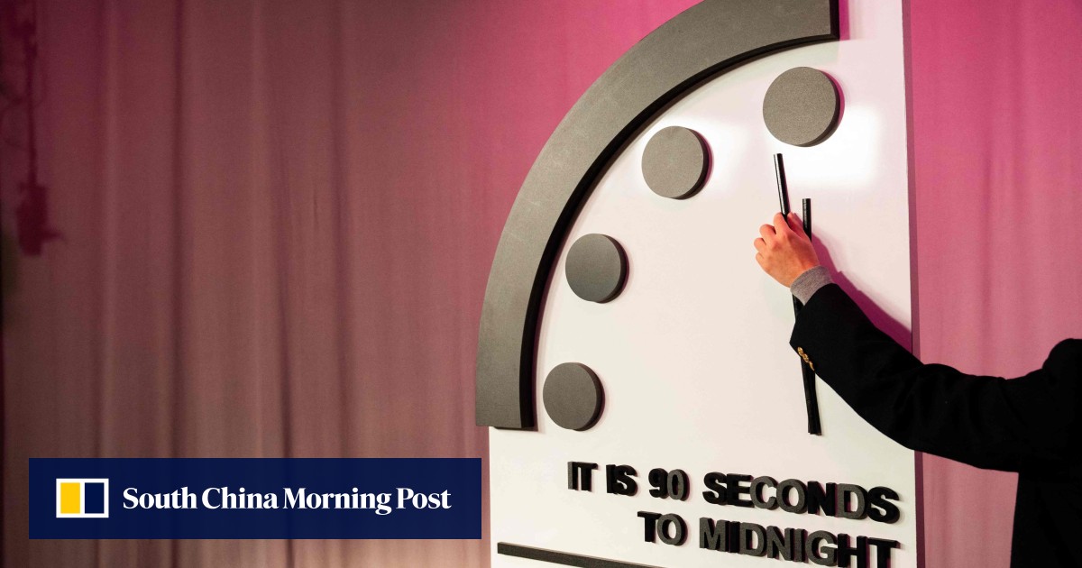 Doomsday Clock remains at 90 seconds to midnight amid wars in Gaza, Ukraine