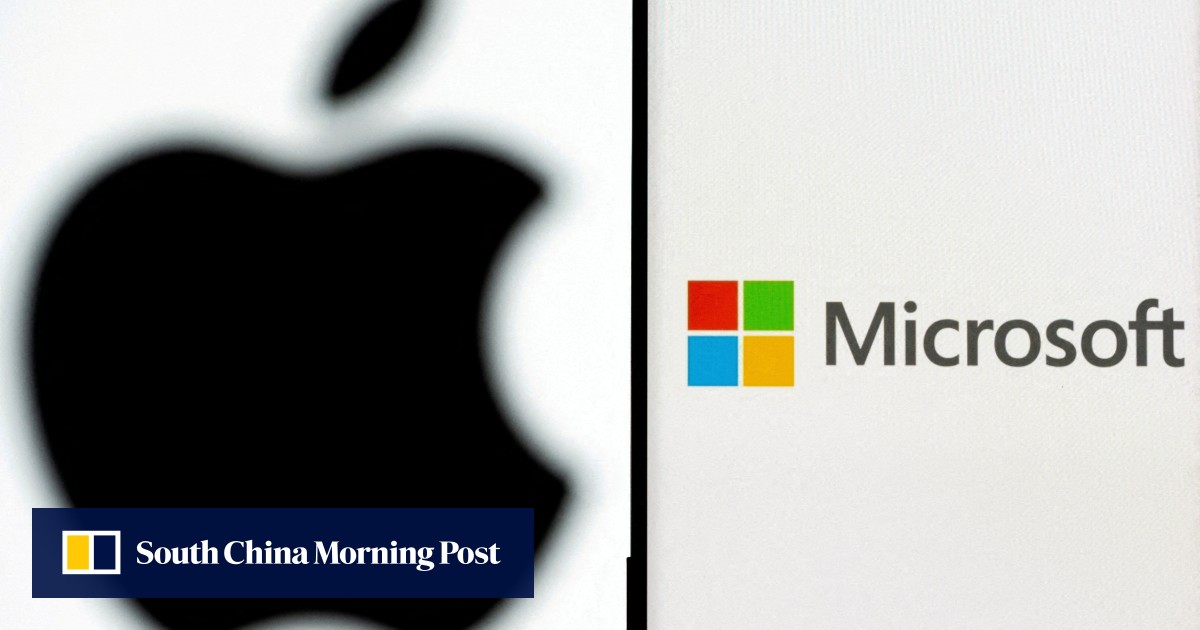 Microsoft briefly hit US trillion value to surpass Apple, shares close at record on AI optimism