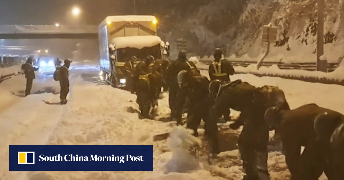 Japan braces for more heavy snow after 800 cars stranded during a 6-kilometre-long traffic jam