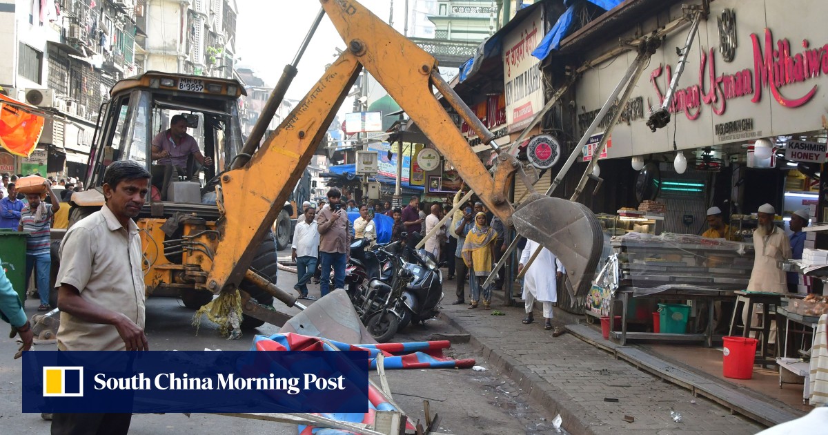 In India, religious clashes sparked by Hindu temple in Ayodhya leads to ‘bulldozer justice’ in Mumbai as Muslim shops torn down