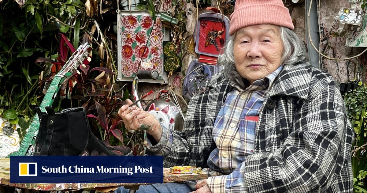 Meet Hong Kong’s ‘Flower Granny’ artist, 92 – likened to Yayoi Kusama – for whom the world is her canvas