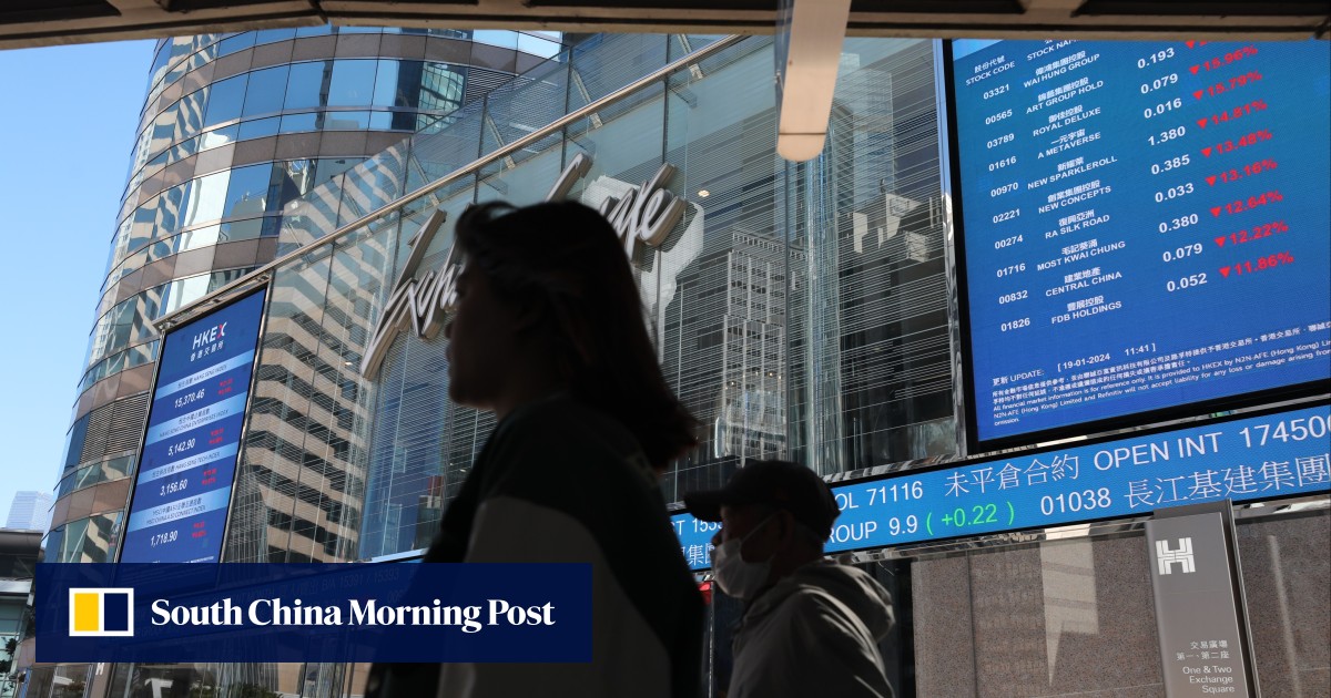 Hong Kong stocks slip on Alibaba’s earnings miss while China’s deepening deflation spooks investors