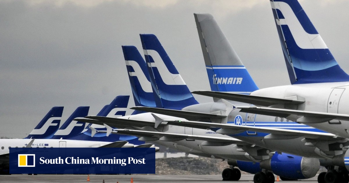 Finnish airline Finnair asks passengers to voluntarily weigh themselves before boarding Finnish airline Finnair asks passengers to voluntarily weigh themselves before boarding