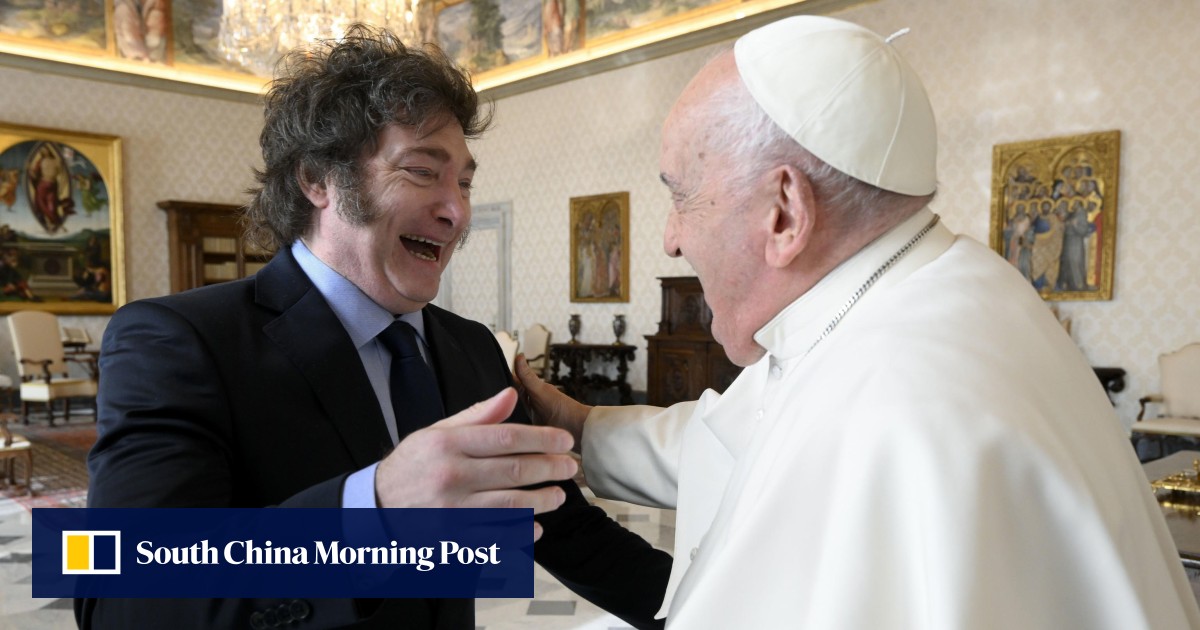 Argentina’s Javier Milei makes up with Pope Francis over pastries, biscuits