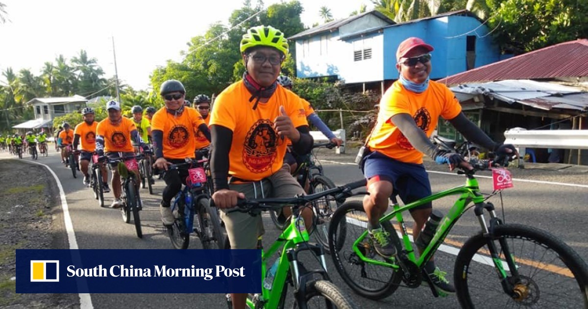 Cycling in the morning hotsell
