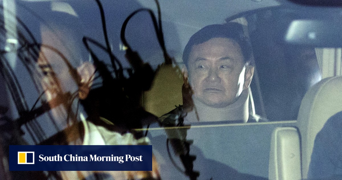 Thailand’s ex-PM Thaksin weak but ‘happy to be home’ after detention release