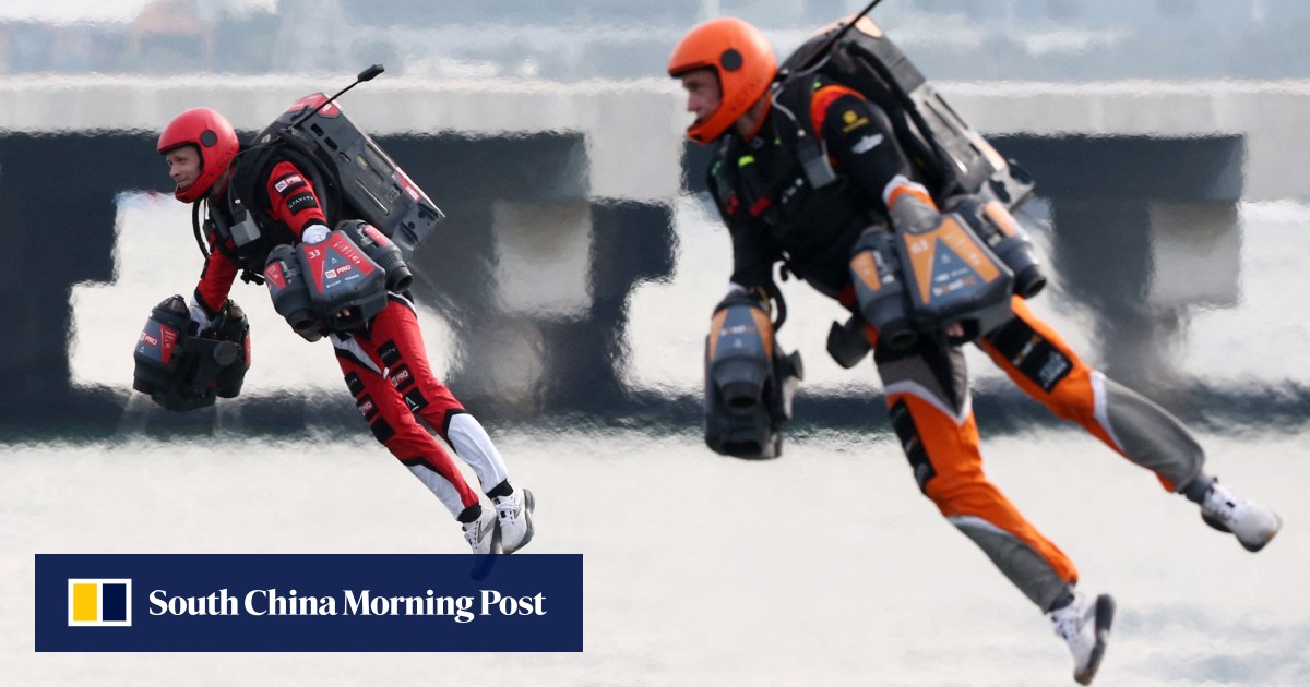 Dubai hosts first jet suit race for ‘Iron Man’ pilots