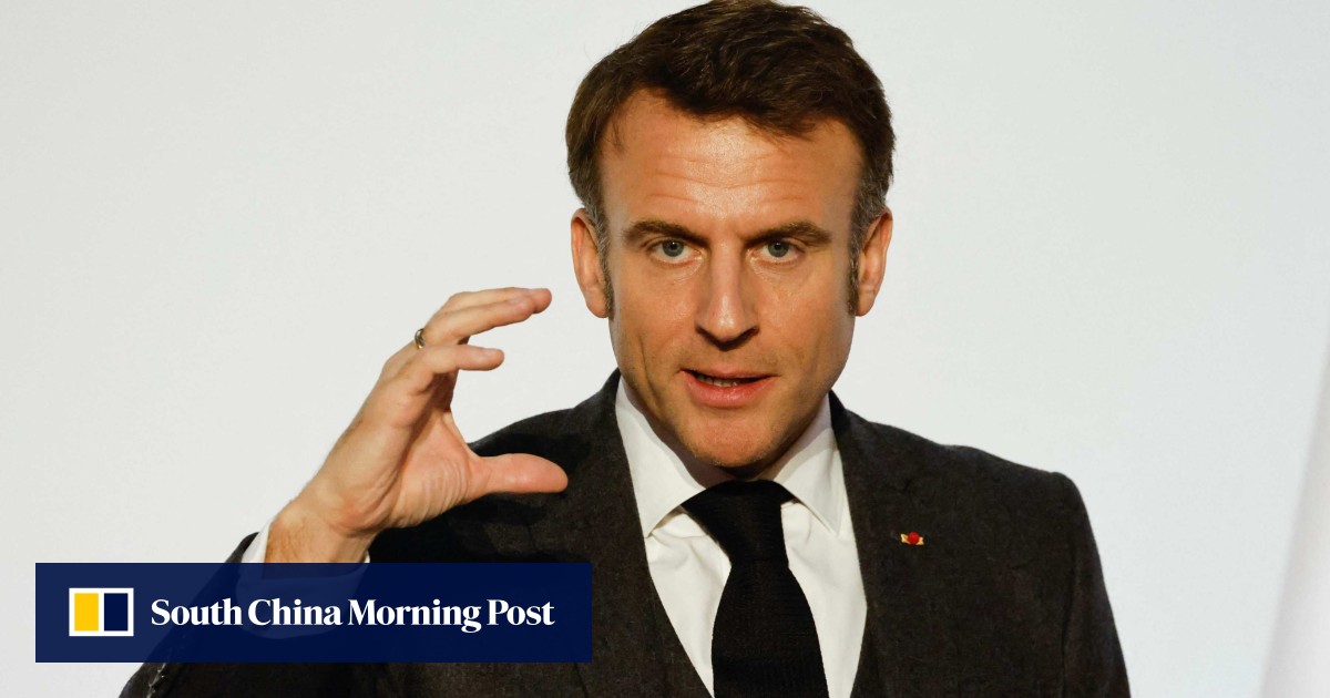 Emmanuel Macron urges Ukraine’s allies not to be ‘cowards’