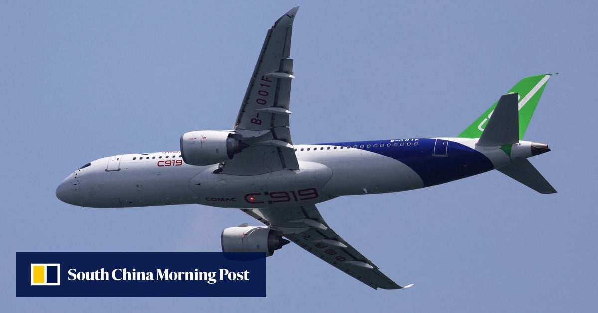 China’s C919 jet gets new route as development for widebody sibling rolls ...