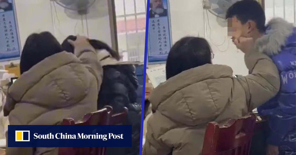 Crazed China teacher who smashed girl’s head on desk, punched boy in