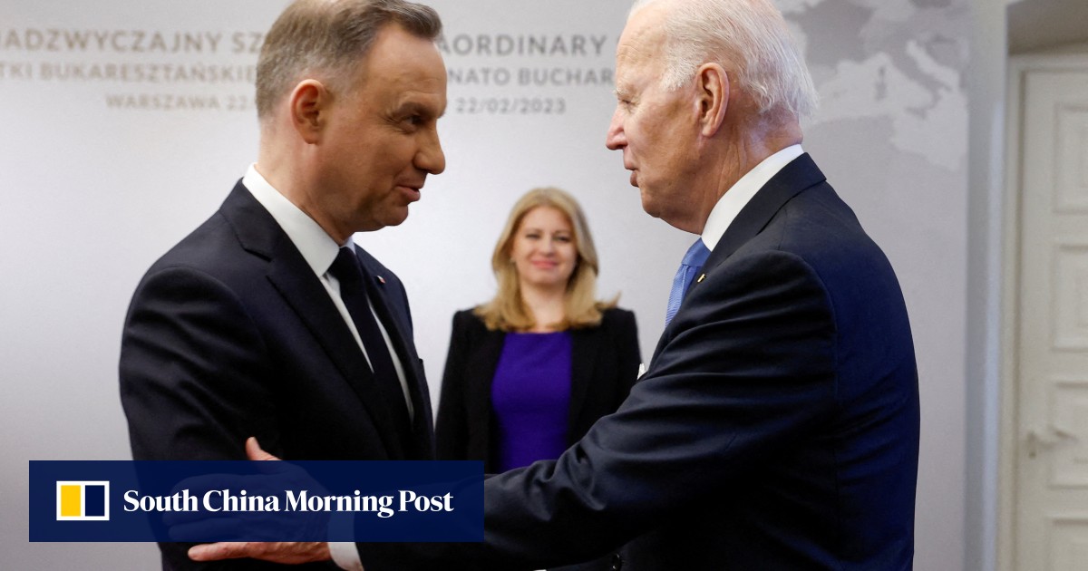 Biden to meet Poland’s leaders on Nato funding against Russia