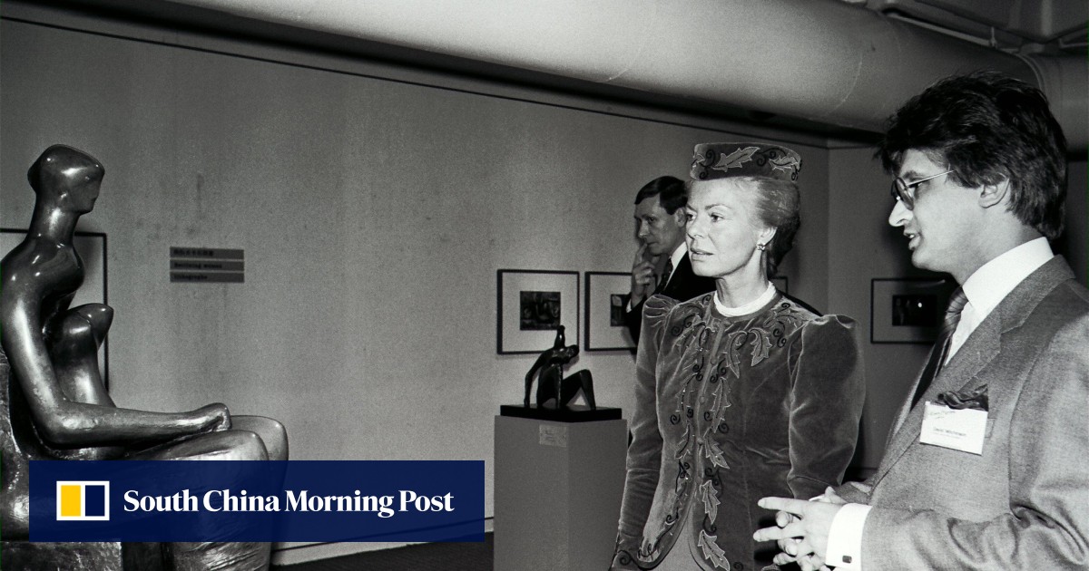 When British sculptor Henry Moore was celebrated in a Hong Kong exhibition opened by royalty