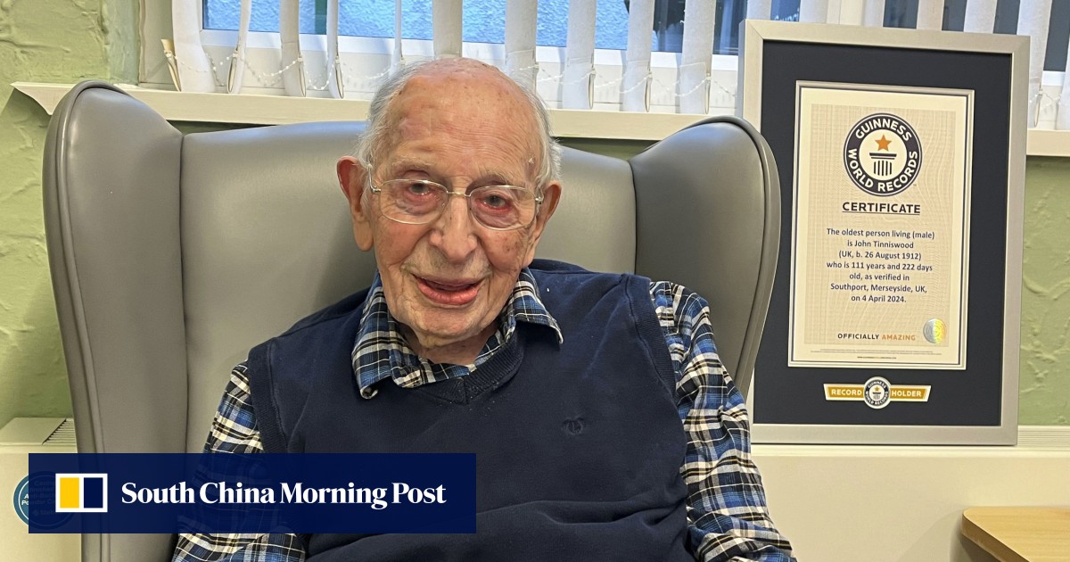 World’s oldest man John Alfred Tinniswood says his secret is luck – and fish and chips on Friday