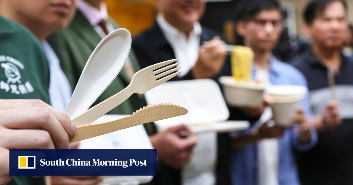 Hong Kong to consider whether eco-friendly utensils supply is enough before next year’s second phase of single-use plastics ban: John Lee